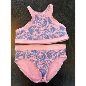 Athleta Girl Free Spirit Tie-Dye Bikini Set XL/14 Pink & Purple